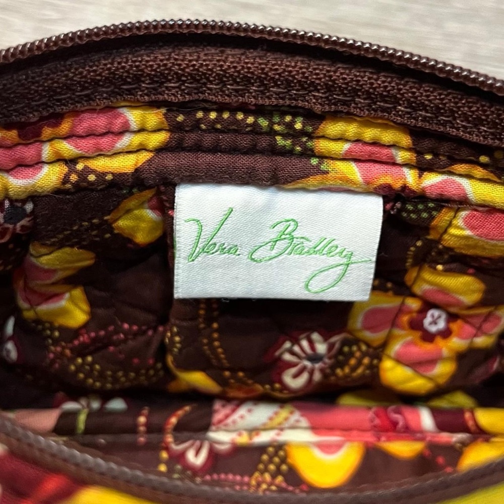 Vera Bradley Frannie Crossbody or Shoulder Bag and Zip Pouch in Buttercup - NWOT - Picture 8 of 11